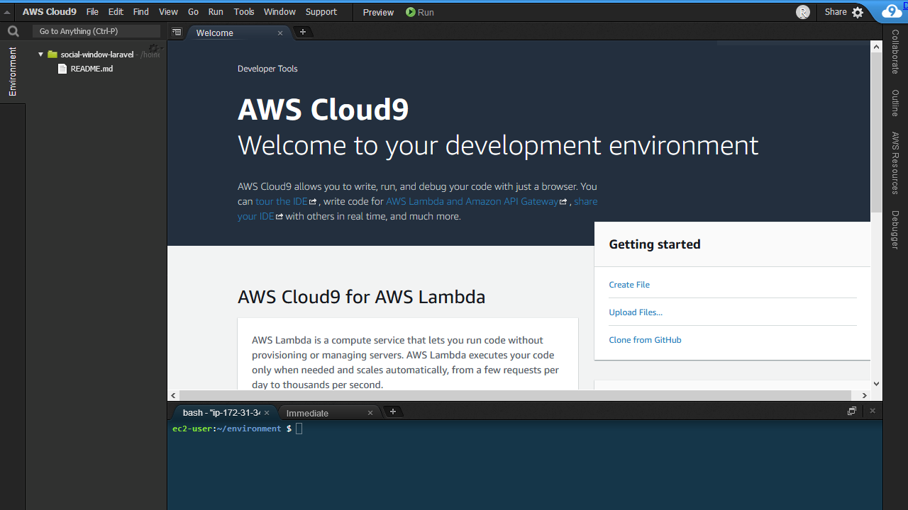 Aws Cloud9を利用した開発環境の構築 Laravelでメール通知サービスを作ってみよう Techpit